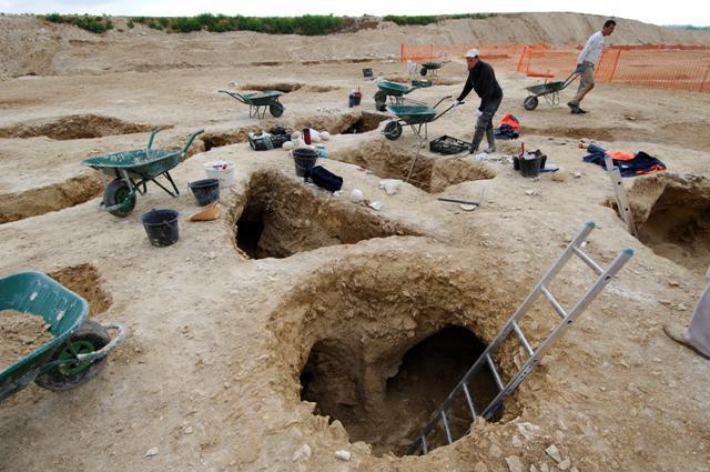 Les fouilles de l'autoroute A88