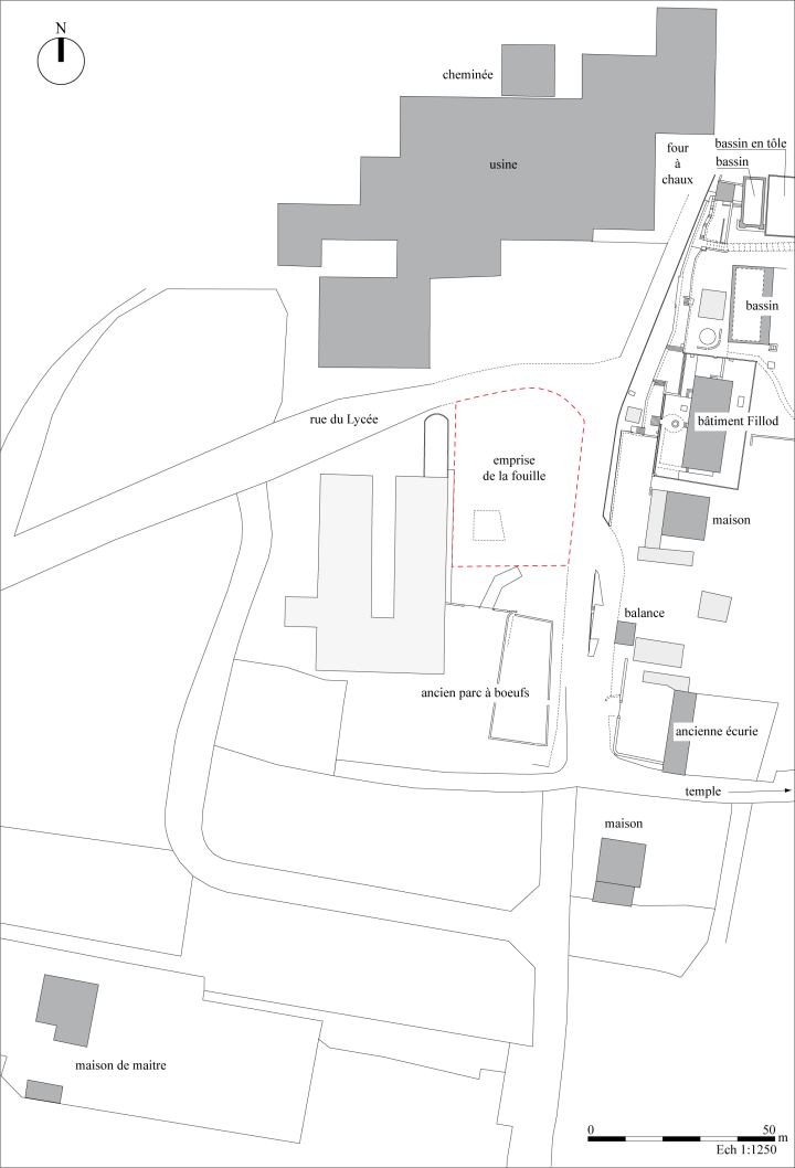Le quartier de la Saline les Hauts, vestiges de l&rsquo;activit&eacute; industrielle.