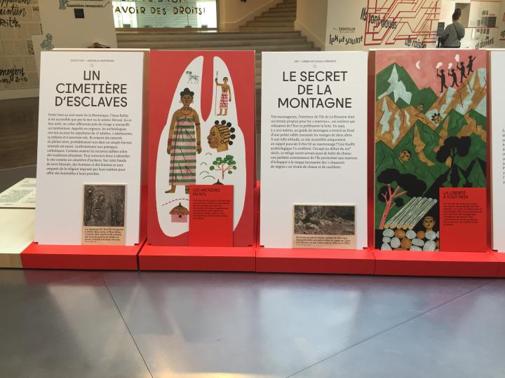 Installation de l'arch&eacute;ocapsule &laquo; Arch&eacute;ologie de l'esclavage colonial &raquo; au mus&eacute;e de l'Homme (mai 2019)