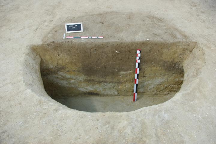 Silo enterr&eacute; servant de stockage de grains souterrain, &agrave; Bitry