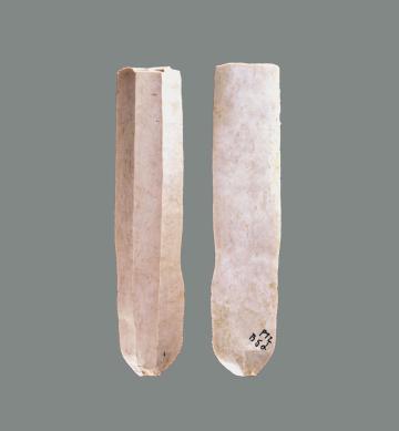 Grande lame chasséenne en silex provenant de los Monégros, en Aragon