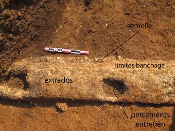 Détail de mise en œuvre de l'aqueduc