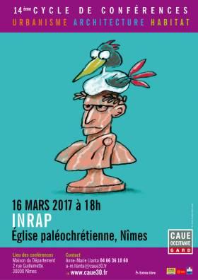 Affiche Conférence Inrap CAUE 30
