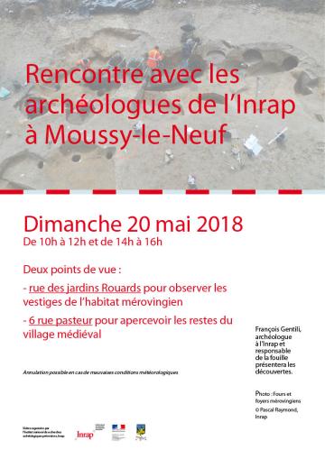 Rencontre avec les archéologues de l'Inrap à Moussy-le-Neuf
