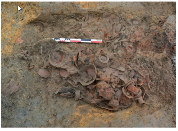 La tessonnière 257 en cours de fouille