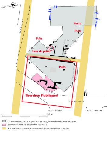 Plan d’ensemble de la fouille