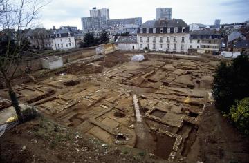 Vue générale du site en cours de fouille