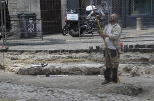 Rouen, Saint-Eloi, relevé photogrammétrique du site