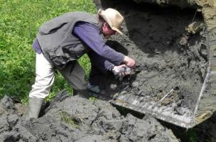 &Eacute;chantillonnage de niveaux organiques en phase de diagnostic - F&eacute;pin (08)