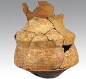 Urne funéraire aristé, Pointe Morne (Guyane), 2008.