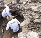 Fouille d'une fosse - Meaux, rue saint-fiacre