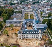 Vue générale de la fouille du château de Villers-Cotterêts 
