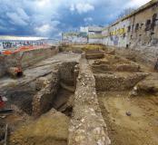 Le site archéologique vu depuis l’est 