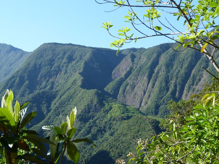 Vue de l&rsquo;&icirc;let depuis le sentier du Colorado (La R&eacute;union)